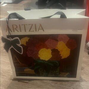 Aritzia Artistic Floral Bag with Bow